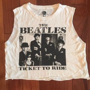 Beatles cropped muscle shirt